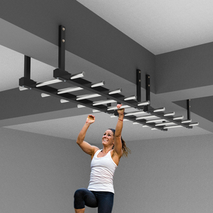 快麦室内攀爬云梯横梁安装悬挂吊杆架多功能引体向上单双杠肋排架