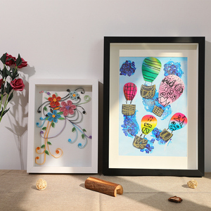 创意diy手工衍纸相框乐高干花画框儿童高3d立体贴画标本装裱外框