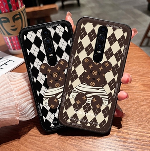 适用于华为maters保时捷手机壳皮纹mate rs皮质皮套rs保时捷新款菱格