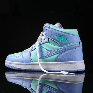 aj男鞋正品大学蓝官网莆田运动休闲板鞋子联名aj1高帮复古白镭射f