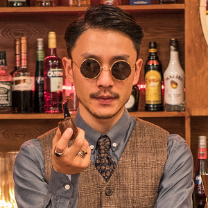 五条悟墨镜二胡民国网红复古圆形框太阳眼镜太子瞎子盲人老爷伴郎