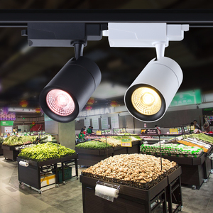 生鲜灯led水果店熟食专用灯冷鲜猪肉红光蔬菜灯卤菜超市轨道射灯