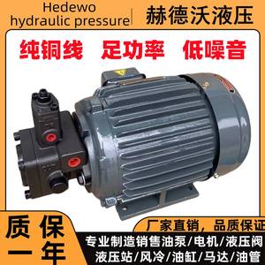 液压电机液压站配件油泵电机0.75KW/1.5KW/2.2KW配VP20/VP15/VP30