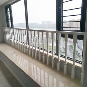飘内欧式实木栏杆窗o户室窗落地窗童护栏儿防安全防护高层围栏