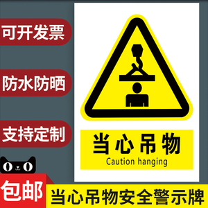 吊装口安全警示标识图片