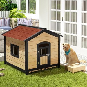 宠物窝犬舍狗笼狗狗家室内柯基犬大型松狮木m头阿拉斯加狗屋木屋