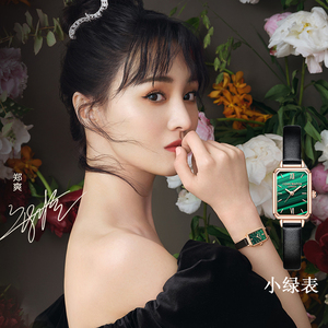 郑爽代言小绿表官方旗舰店手表女士简约气质轻奢小众学生初高中女