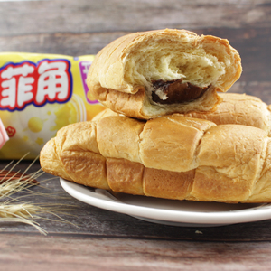 宾堡巧克力多菲角75g*24个酥皮夹心面包 巧克力蛋奶夹心口味可选