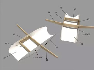 1比100 印尼鹰航波音737-800客机飞机 纸模型 diy手工折纸 航模.