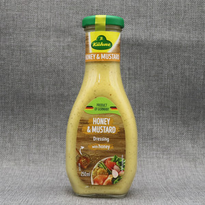 德国进口冠利蜂蜜芥末酱 色拉 沙拉酱honey mustard汉堡蘸酱250ml