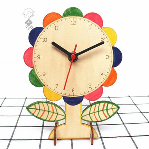 特价热卖新自制闹钟dly动手宝宝幼儿自己时钟手工制作diy材料厸爻