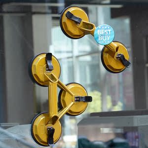窗户吸盘固定器鱼缸双头搬运单个大板蘑菇头挂钩吸提器瓷砖三爪桌