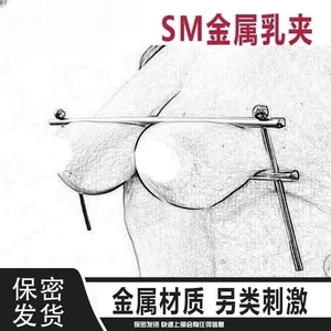 SM虐胸金属乳夹不锈钢乳头枷情趣女用惩罚胸部高潮调教另类玩具