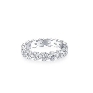 apm monaco麦穗爱心戒指简约时尚新款心形尾戒送女友礼物a19420ox