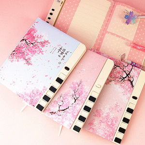 钢琴键密码本女生