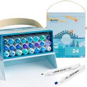 Arrtx阿泰诗马克笔套装80/90/24/32/36/40色学生手绘漫画专业画笔