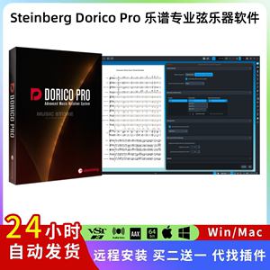 Steinberg Dorico Pro 乐谱专业软件编曲插件弦乐器软音源Win/Mac