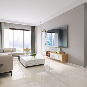 室内灰色通体大理石地砖800x800客厅卧室简约现代地板砖亮光瓷砖