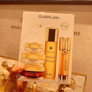 guerlain娇兰套盒帝皇蜂姿双效精华 日晚霜 眼霜抗皱五件套装礼盒