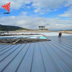 供应江苏 1.0mm铝镁锰屋面板 铝合金 汽车站65-500直立锁边屋面板
