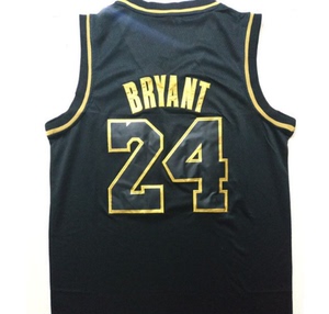 20赛季新款湖人24号科比城市版球衣退役版刺绣篮球服黑金短裤套装