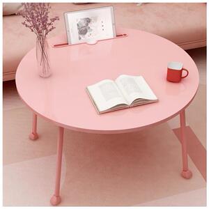 小桌子女生室内卧室坐地ins简约现代宿舍落地用折叠轻便懒人圆桌