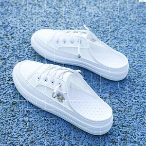 小白女鞋2020年新款拖鞋厚底外穿网红懒人时尚凉拖松糕夏季半包