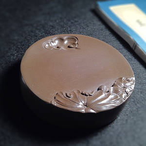 非物质文化遗产荷塘月色砚山西绛州澄泥砚包邮学生初学者书法砚台