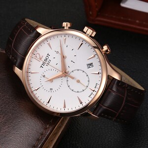 天梭俊雅石英男表t063