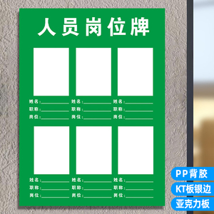 人员岗位牌公示栏定制便民服务标识牌大药房诊所医院服务药房人员岗位