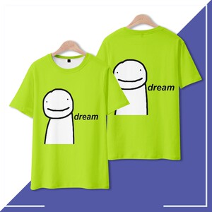 我的世间大神dream童装笑脸印花3dt恤男女春夏季成人儿童休闲短袖