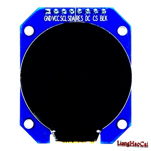 28寸ips全视角圆形液晶显示屏lcd模块gc9a01驱动spi串口w240*240