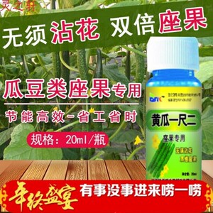 黄瓜豆角苦瓜四季豆丝瓜专用免点花授粉药坐果灵保花保果防落素 2