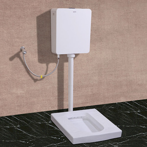 新款卫浴陶瓷蹲便器蹲式大便器家用工程可配水箱手按式感应式