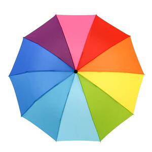 88奋达999淘宝正品创意精致加厚七彩雨伞可折叠轻巧厚实加大遮载
