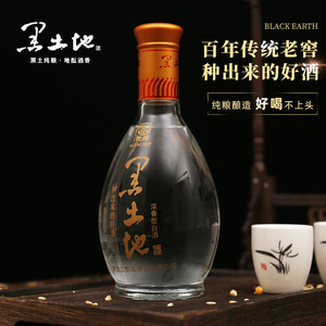 【酒厂自营】黑土地纯粮酿白酒柔和3浓香型38度42度500ml*6瓶箱装