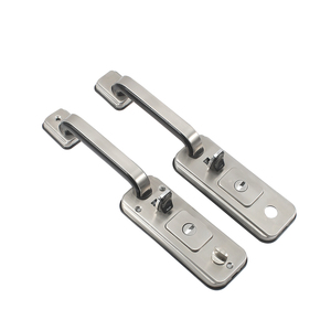 鸿利门锁散装单边通用型大门锁老式按压门把手hooply防盗入户门锁