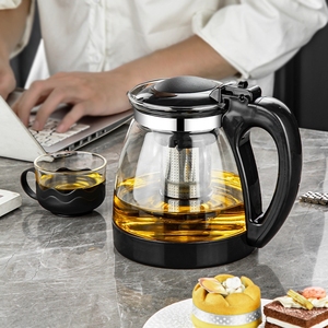 玻璃茶壶家用大容量套装茶杯带滤网耐高温水壶泡茶花茶壶茶具冲茶