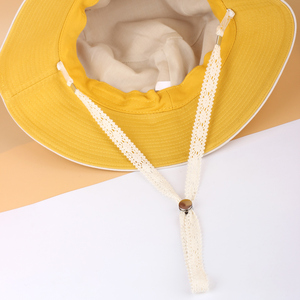 太阳帽遮阳帽渔夫帽防风绳帽子可调节固定隐形款夏季骑行