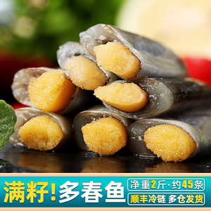 多春鱼满籽新鲜冷冻包邮海鲜烧烤食材商用柳叶鱼多籽鱼250g*4盒
