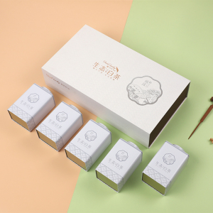 安吉茗茶茶叶礼品盒空盒铁盒一斤装安吉白茶茶叶礼盒装空盒定制