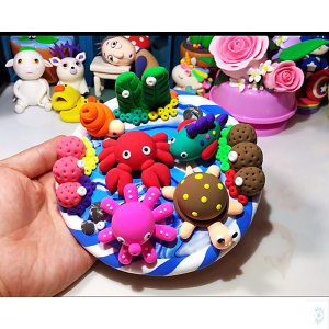 彩泥海洋作品