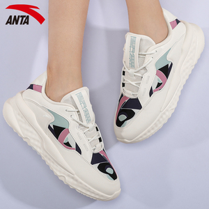 安踏女鞋运动鞋女春季新款潮鞋官网旗舰网面透气休闲品牌老爹鞋女