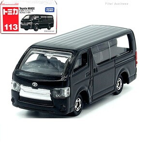 tomy多美卡tomica合金汽车模型男孩玩具红白盒113号丰田海狮面包