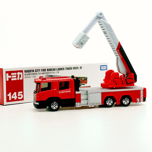 tomy多美卡tomica合金汽车模型男玩具145号 加长款名古屋消防吊车
