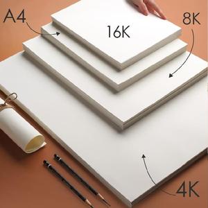32开素描纸32k儿童绘画32k铅笔八开白纸水彩纸四开厚白色纸片活页