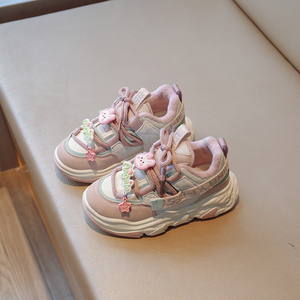 女童鞋子运动鞋春秋新款儿童板鞋小童女宝3岁宝宝冬鞋儿童鞋