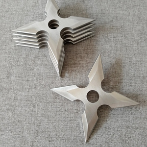 忍者飞镖十字镖金属暗器玩具武器四角飞镖刀 送教学2天学会