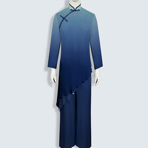 中国舞练功服男款剑舞飘逸纱衣古典舞仙气艺考舞蹈服课堂基训练服