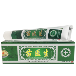 苗医生草本抑菌乳膏15g皮肤骚痒脚臭烂脚丫水泡外用护理软膏正品
